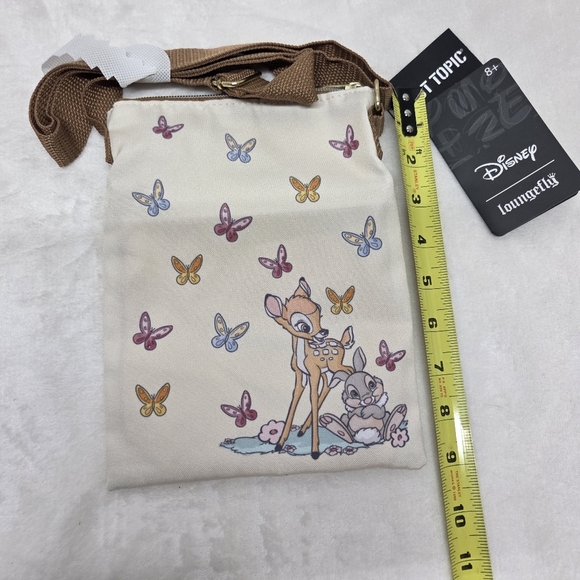 Loungefly Disney Bambi Thumper Flower Passport Crossbody Bag NWT Hot Topic - Picture 13 of 13